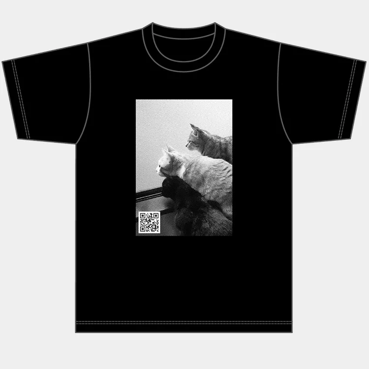 Tシャツ黒デザインイメージ